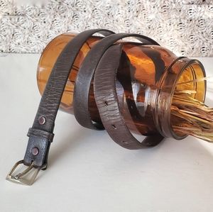 Buffalo calf leather belt